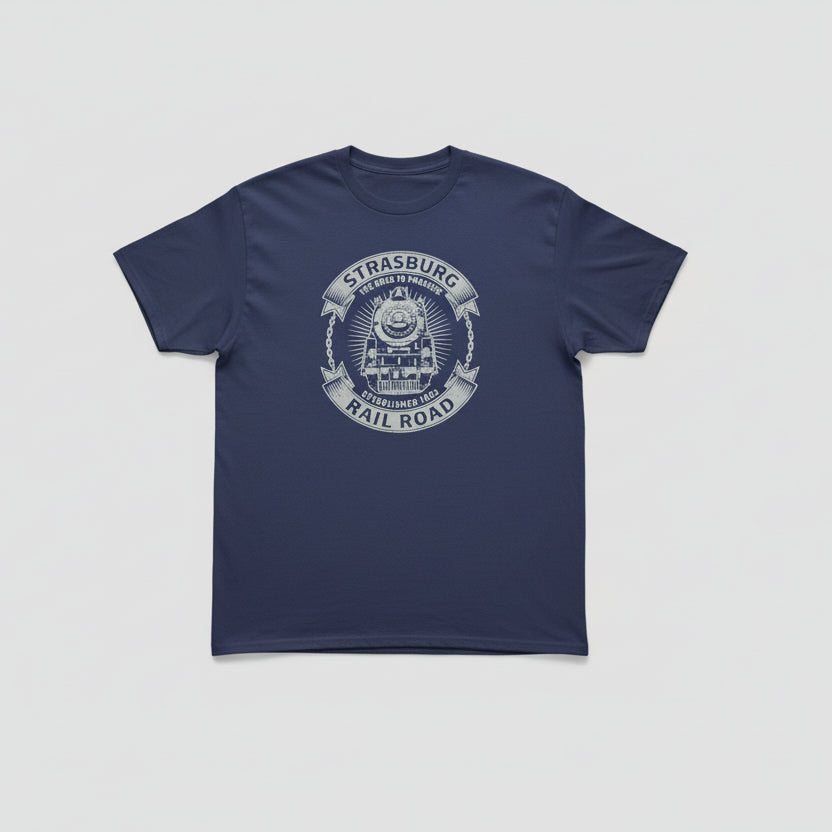 S/S T - SRR Loco Front View With Chains - Navy