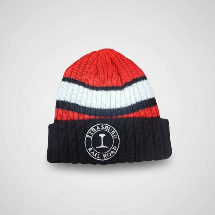 New Era SRR W/Cuff/Embro - Red/Black/White