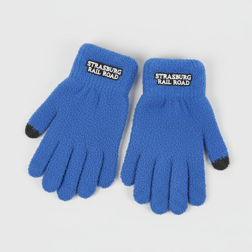 SRR - Adult Fuzzy Texting Gloves - Royal