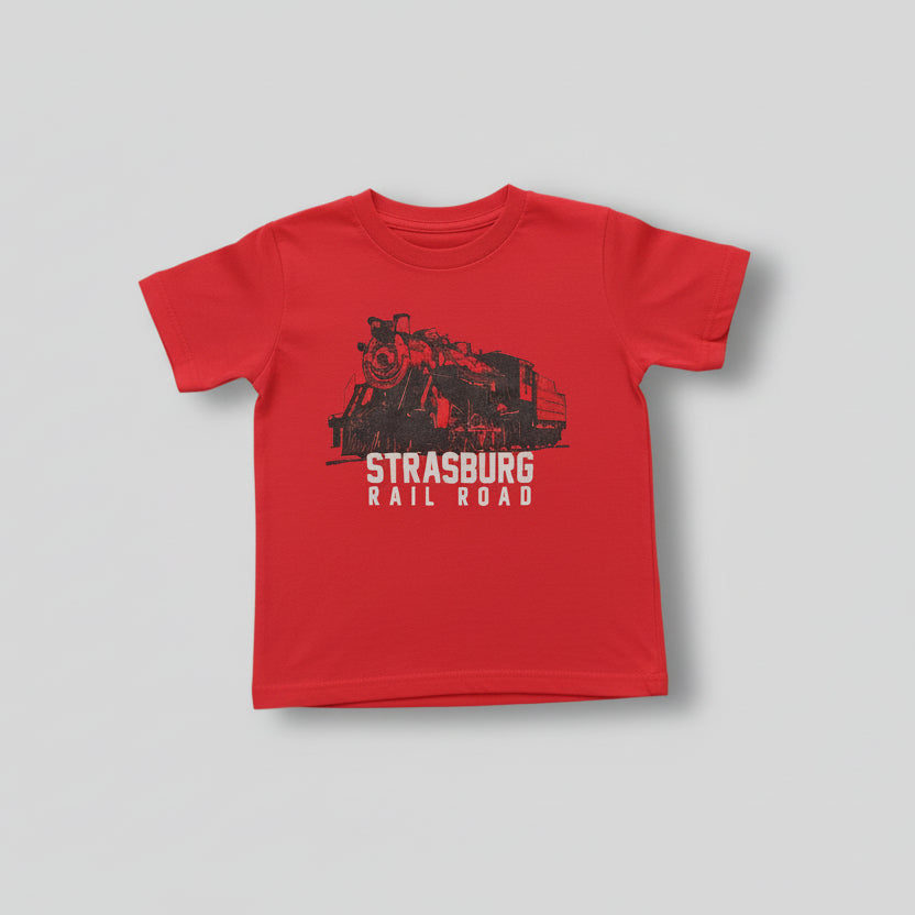 S/S T - Red W/ 90 Black Train