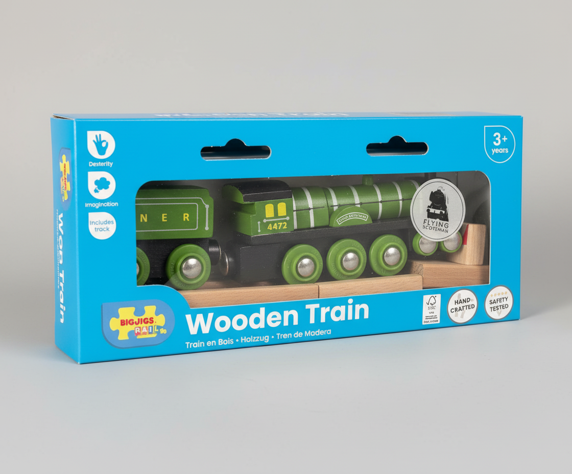 Wooden Train Flying Scotsman
