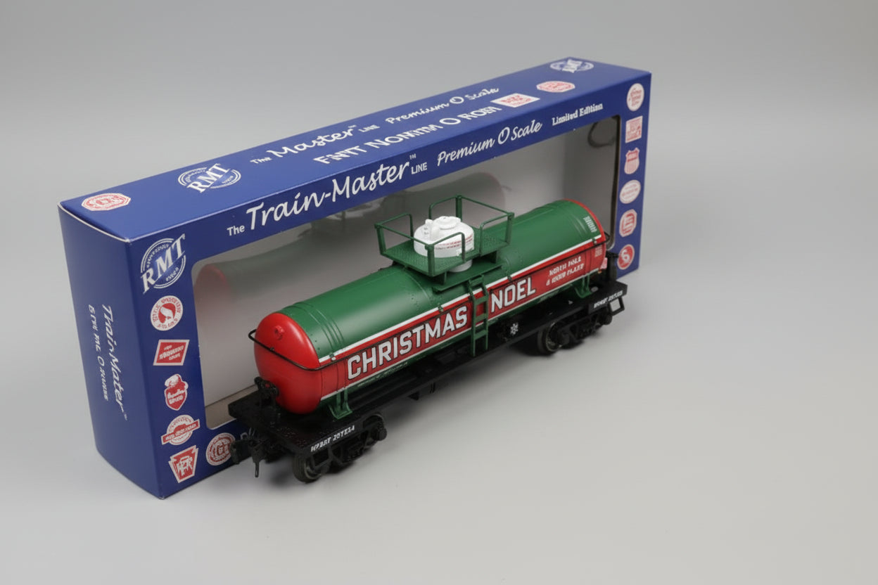 O Guage Trains- Christmas Tank Car Noel