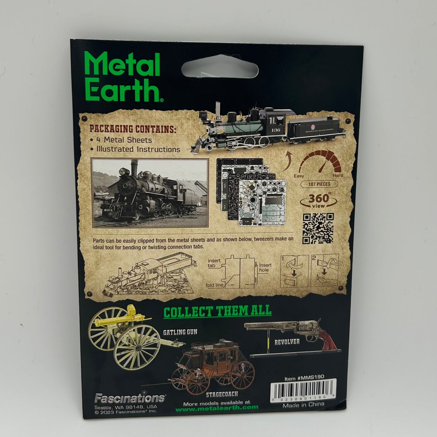 Metal Earth - 2-6-0 Locomotive