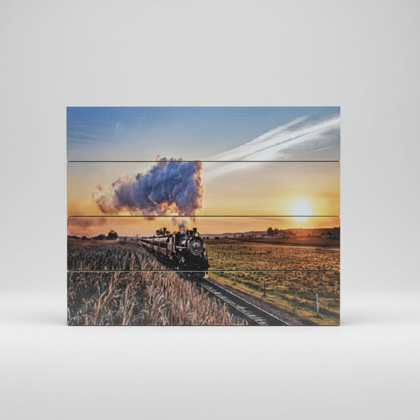 Rustic Pallet Art #90 w/Sun