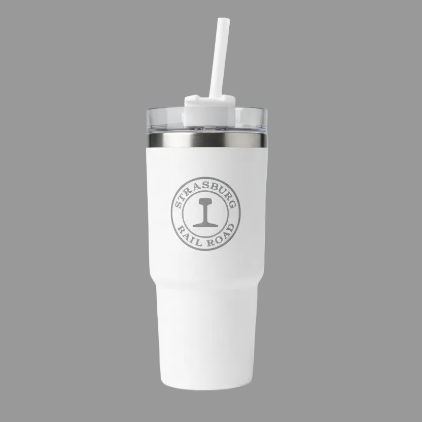 Tumbler - SRR Tenton W/ straw White