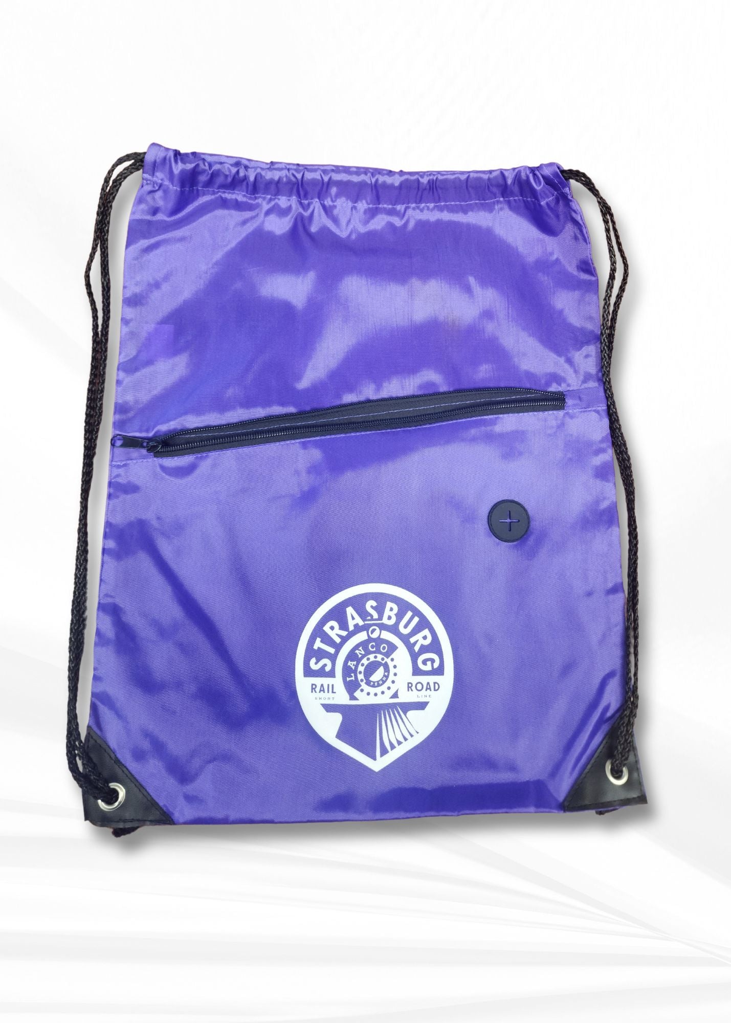 Backpack - SRR Foxduck Drawstring - Purple – Retail at Strasburg Rail Road