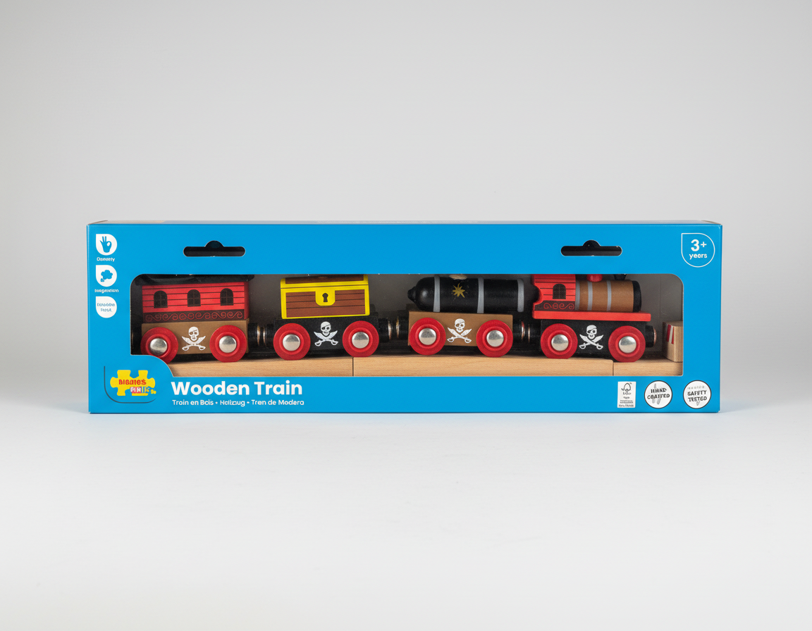 Wood Train Pirate