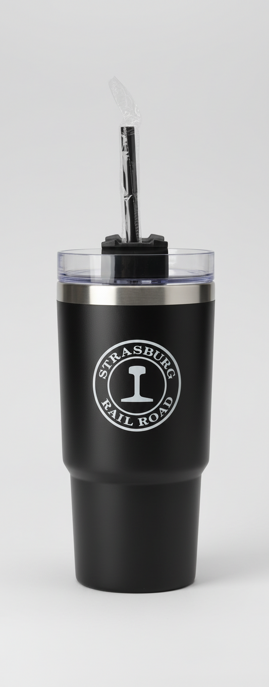 Tumbler - SRR Tenton w/ straw - Black