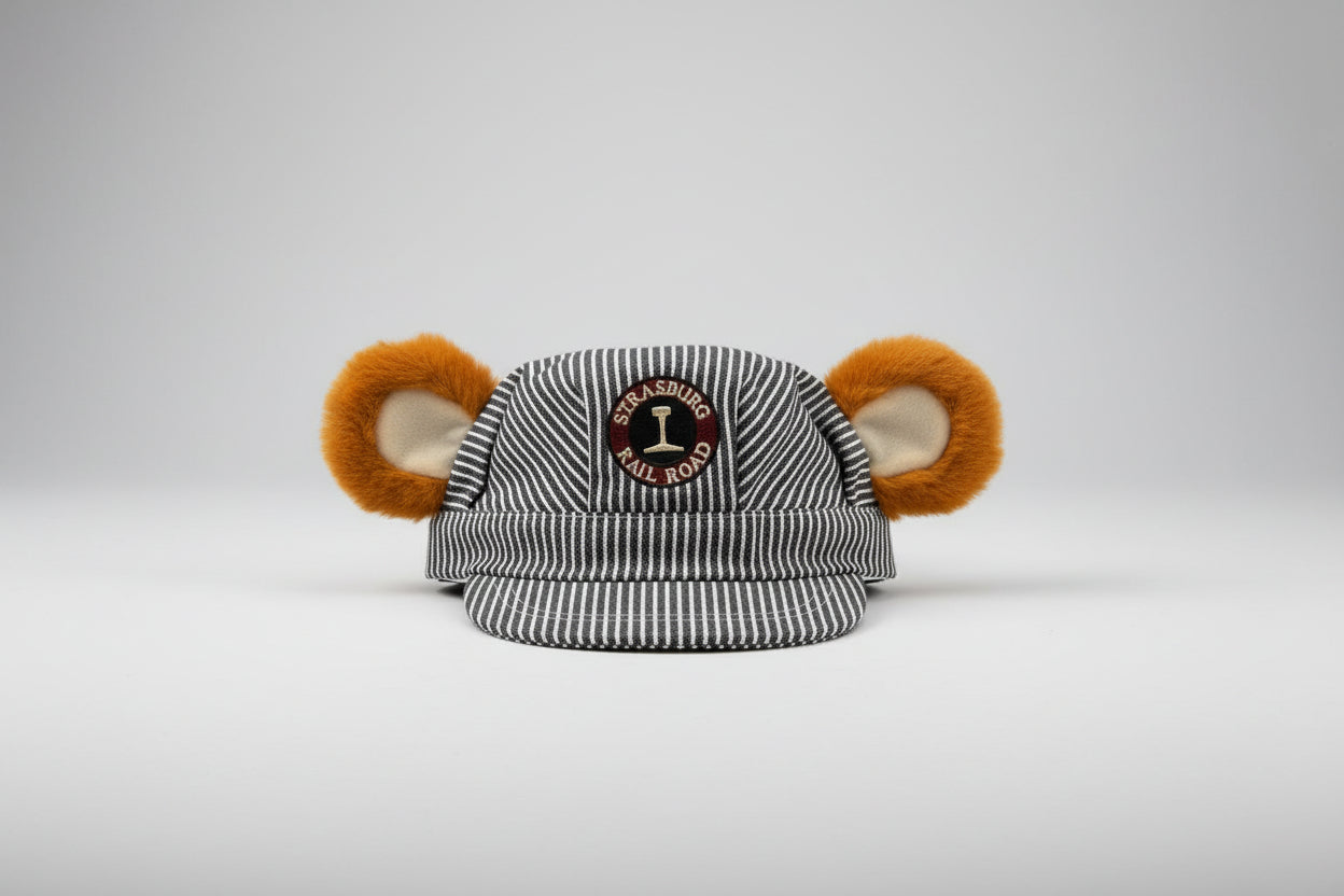 Stras & Stacy Bear Engineer Hat