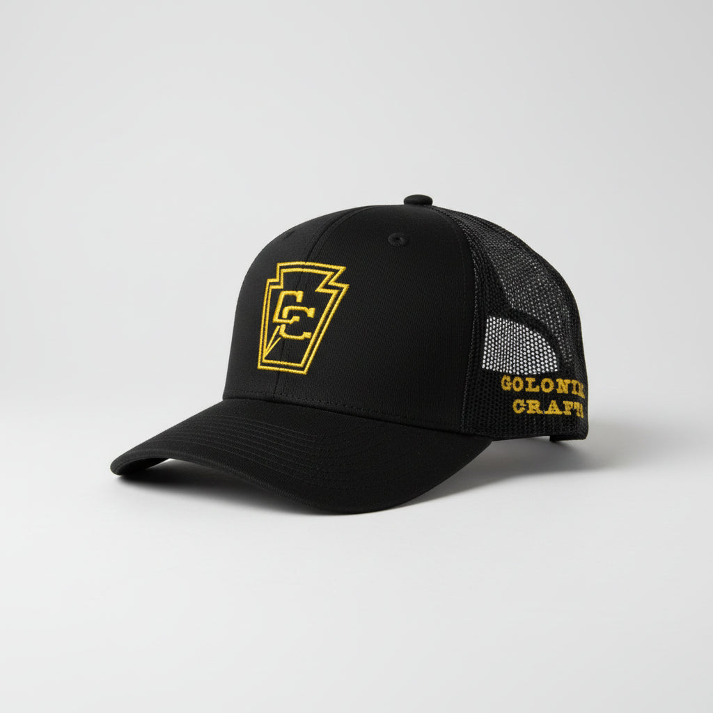 Colonial Craft Trucker Hat - Black