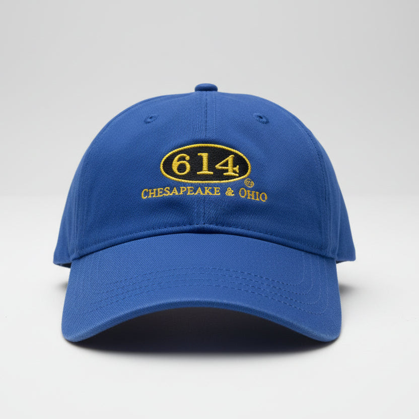 614 Baseball Cap w/ embroidered patch  - Royal