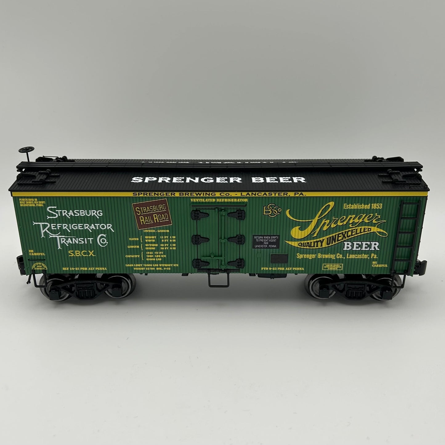 Sprenger Beer Wood Side Reefer Car