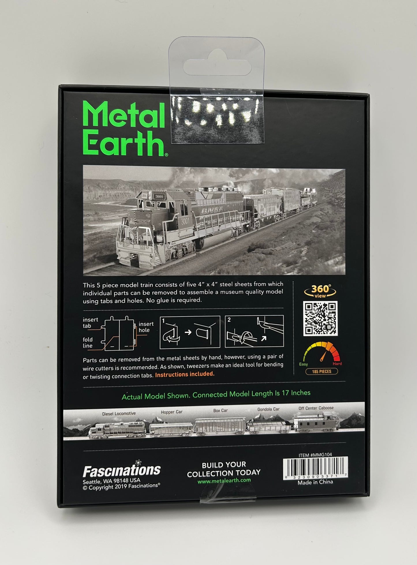 Metal Earth Engine Kit Freight Train