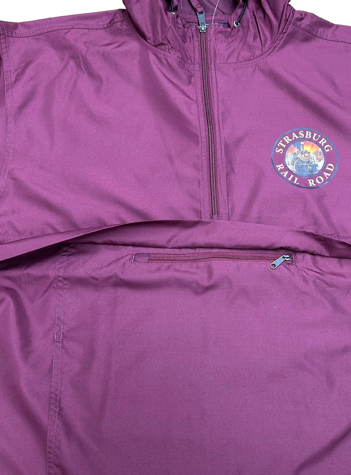 Maroon Windbreaker - SRR 1/4 zip